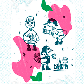 My project La Bandola-Mila Calvache. Character Design, and Traditional illustration project by Mila Calvache - 09.17.2020