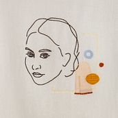 Mi Proyecto del curso: Retrato lineal bordado. Un proyecto de Bordado de Koral Antolín Maillo - 17.09.2020