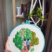 Meu projeto do curso: Introdução ao bordado botânico. Embroider project by Luiza Nenê - 09.12.2020