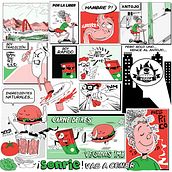 COMIC KONGA BURGER. Comic project by Rafa, Ale y Eva - 09.17.2020