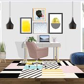 Home Office Studio . Un proyecto de Diseño de interiores de Julia Castillo - 18.09.2020