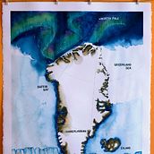 GREENLAND MAP. Un proyecto de Ilustración tradicional de Maria Prados - 18.09.2020