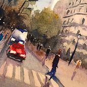 Mi Proyecto del curso: Paisajes urbanos en acuarela. Un progetto di Street Art, Illustrazione tradizionale e Illustrazione architettonica di alejandroroy475 - 18.09.2020
