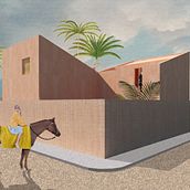 My project in Architectural Visualization Using Digital Collage course. Un projet de Illustration architecturale de Bojana Palifrovska - 09.10.2020