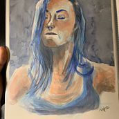 My project in Artistic Portrait with Watercolors course. Watercolor Painting project by Fabricio Andrade - 09.19.2020