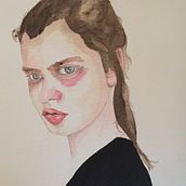Mi Proyecto del curso: Retrato en acuarela a partir de una fotografía. Portrait Drawing, and Watercolor Painting project by Canek Loyola - 09.19.2020