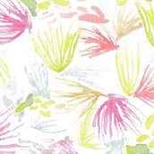 Estampas com base em aquarelas e carimbos feitos à mão . Printing, Traditional illustration, Accessor, Design, Costume Design, Pattern Design, Fashion Design, and Textile Printing project by Tati Karpas - 09.19.2020