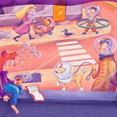 Ilustración - Nueva Normalidad. Un progetto di Illustrazione tradizionale e Illustrazione digitale di Mariana Sabattini - 20.09.2020