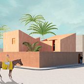 Mi Proyecto del curso: Representación gráfica de proyectos arquitectónicos Ein Projekt aus dem Bereich Architektur, Grafikdesign, Innenarchitektur, Innendesign, L, schaftsbau, Collage, Digitale Architektur und Architektonische Illustration von Diana Peñaloza - 19.09.2020