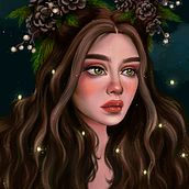 My project in Digital Fantasy Portraits with Photoshop course. Ilustração tradicional projeto de Jessica Pankova - 20.09.2020