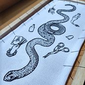 Mi Proyecto del curso: Introducción al bordado en blackwork. Embroider project by ha.ortiz10 - 09.20.2020