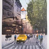 Mi Proyecto del curso: Paisajes urbanos en acuarela. Un progetto di Pittura ad acquerello di Adriana Tiralongo - 20.09.2020