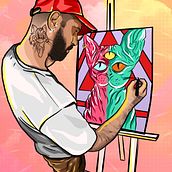 337gato. Een project van Digitale illustratie van Julieta Fierro - 11.09.2019