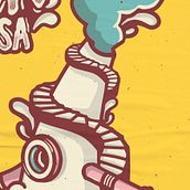 Propuesta cartel FM Terrassa 2020. Traditional illustration project by joel delgado - 01.20.2020