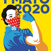 1 de Mayo de 2020. Traditional illustration, Poster Design, and Graphic Design project by Fernando Pinteño - 09.22.2020