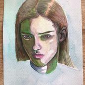 Mi Proyecto del curso: Retrato artístico en acuarela de María Cordua. Un proyecto de Diseño de personajes, Diseño gráfico e Ilustración tradicional de Maria Cordua - 22.09.2020