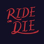 Mi Proyecto del curso: Introducción al script lettering RIDE OR DIE. Een project van  Belettering van Marcia Vilela - 30.09.2020