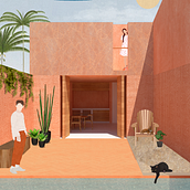 Mi Proyecto del curso: Representación gráfica de proyectos arquitectónicos. Un proyecto de Arquitectura, Arquitectura digital, Arquitectura interior y Diseño de interiores de Ximena Salazar Garcia - 23.09.2020