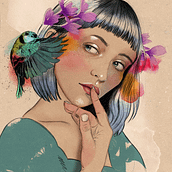 El segreto. Een project van Traditionele illustratie van Ana Duque - 24.09.2020