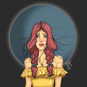 The Moon. Digital Design, Traditional illustration, and Digital Illustration project by Jaiza Lobo - 09.24.2020