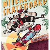 Skateboard Niterói. Drawing, Traditional illustration, and Digital Illustration project by Charles - 09.24.2020