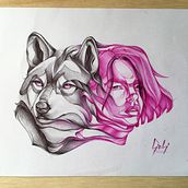 Instinto. Traditional illustration project by Gioli - 09.25.2020