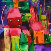 IMAGINARY LANDSCAPES Ein Projekt aus dem Bereich Traditionelle Illustration von Diana Shingarova - 25.09.2020