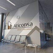 Imagen corporativa para Aticonsa S.L.. Un progetto di Br, ing, Br, identit, Design, Design di loghi e Graphic design di Verónica Fernández - 25.08.2020