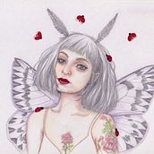 "Spring". Fine Arts, Drawing, Pencil Drawing, Artistic Drawing, Portrait Drawing, Traditional illustration, and Watercolor Painting project by jesica_iturria - 09.25.2020