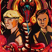 Mi Proyecto del curso: Ilustración vectorial: más volumen y rock and roll "COBRA KAI" . % Abraham Dmo tarafından hazırlanan Animas, on, Tasarım, Dijital İllüstras, Ve on projesi - 09.26.2020