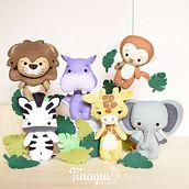 Animales de la Selva. Arts, Crafts, Sewing, Creativit, and Pattern Design project by Agus Sierra - 09.25.2020