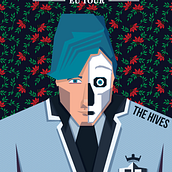 The Hives tour poster. Digital Illustration, and Graphic Design project by Kylian de boer - 03.26.2019