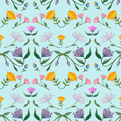 Acuarela botánica para estampados. Botanical Illustration project by vale_torres_n - 09.28.2020