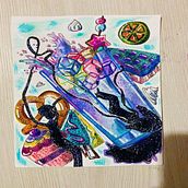 Mi Proyecto del curso: Técnicas de ilustración para desbloquear tu creatividad. Watercolor Painting project by Karina Escandón Vargas - 10.09.2020