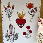 I see flowers everyday . Drawing project by Francia Valbuena - 09.27.2020