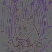 Panda: Pintura digital de personajes: ilustra con luz y color. Sketching, Character Design, Traditional illustration, and Digital Painting project by Cristian Joya - 09.27.2020