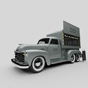 Food Truck - Chevrolet Pickup Advance Design Ein Projekt aus dem Bereich 3D, Design von Kraftfahrzeugen und Produktdesign von Pablo Arenzana - 27.09.2020