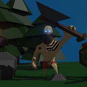 Modelado de personajes low poly para videojuegos, vikingos.. 3D project by aitordelacueva - 10.02.2020