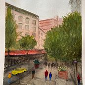 Lower East Side, NYC Watercolor . Architecture, and Watercolor Painting project by Michael Ruotolo - 09.27.2020