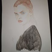 My project in Watercolor Portrait from a Photo course. Portrait Drawing, and Watercolor Painting project by Jacopo Sforzi - 09.27.2020