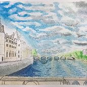 Mi Proyecto del curso: Dibujo arquitectónico con acuarela y tinta. Watercolor Painting project by Andrés Guzmán - 09.29.2020
