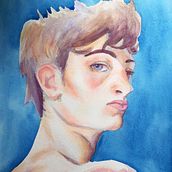 Meu projeto do curso: Retrato artístico em aquarela. Un projet de Dessin de portrait, Illustration traditionnelle , et Aquarelle de Cristiano Oliveira - 28.09.2020