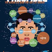 Infografía del disco YHLQMDLG de Bad Bunny. Projekt z dziedziny Infografika,  Muz i ka użytkownika María Conde - 30.09.2020