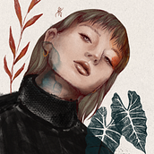 Meu projeto do curso: Retrato Ilustrado com Procreate. Digital Illustration project by Amanda Bonavita Bento - 09.30.2020