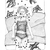 SOMNUS o el arte de silenciar la razón. . Ilustração com tinta projeto de Mar Lozano Reinoso - 04.10.2020