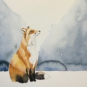 Animals-watercolor. Un proyecto de Ilustración tradicional de Carla Bermeo - 01.10.2020
