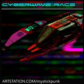 Nave Mystickpunk de la competición Cyberwave. Proyecto final.. 3D, 3D Design, and 3D Modeling project by Rodry Perez Gonzalez - 10.01.2020