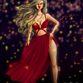 Mi Proyecto del curso: Retrato de personajes femeninos con Procreate. Drawing, Digital Drawing, and Digital Illustration project by Karen Tatiana Gonzalez Galindo - 10.02.2020
