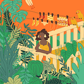 Projeto animacao chill out. Un progetto di Animazione, Animazione 2D, Illustrazione tradizionale e Illustrazione digitale di Inês Antunes - 02.10.2020