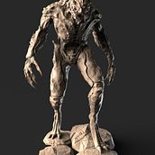 Meu projeto do curso: Modelagem no ZBrush: do concept art até a criatura final. 3D, and 3D Design project by David Prata - 10.02.2020